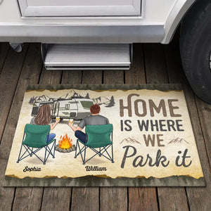 Conduisez lentement, les campeurs ivres comptent ! Tapis décoratif personnalisé pour la maison et le camping ! Cadeau de pendaison de crémaillère pour mari, femme et amoureux du camping.