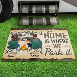 Conduisez lentement, les campeurs ivres comptent ! Tapis décoratif personnalisé pour la maison et le camping ! Cadeau de pendaison de crémaillère pour mari, femme et amoureux du camping.
