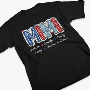 À toutes les mamans américaines - T-shirt, sweat à capuche et sweat-shirt unisexe personnalisé pour la famille - 4 juillet, cadeau pour maman et grand-mère