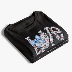T-shirt, sweat à capuche et sweat-shirt unisexe personnalisé « Love Grandmalife » pour la famille, cadeau pour maman et grand-mère, 4 juillet