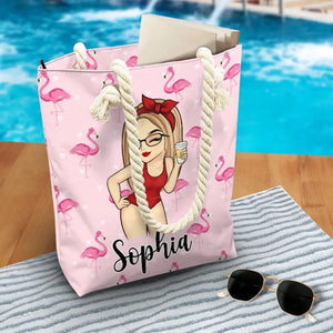 La plage est mon endroit préféré - Sac de plage personnalisé pour meilleure amie - Cadeau de vacances d'été pour meilleures amies, meilleures amies, sœurs