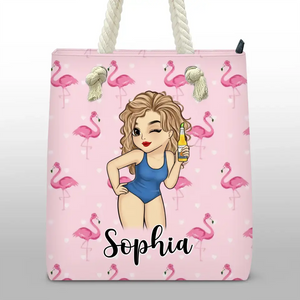 La plage est mon endroit préféré - Sac de plage personnalisé pour meilleure amie - Cadeau de vacances d'été pour meilleures amies, meilleures amies, sœurs