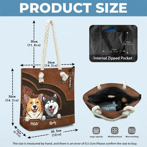 Sac de plage personnalisé pour chien « Barking Up A Summer Breeze » – Cadeau de vacances d'été pour propriétaires et amoureux des animaux