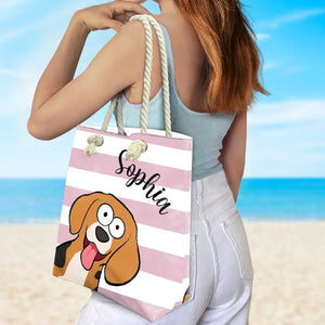 Mon chien est mon enfant préféré - Sac de plage personnalisé pour chien - Cadeau de vacances d'été pour les propriétaires et les amoureux des animaux