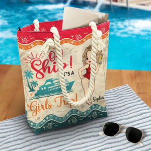 Voyage entre filles ! Moins cher qu'une thérapie ! Sac de plage personnalisé pour meilleure amie ! Cadeau de vacances d'été pour meilleures amies, meilleures amies et sœurs.