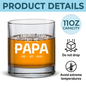 Papa a besoin de whisky - Verre à whisky personnalisé pour la famille - Cadeau pour papa et grand-père