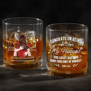 Je suis ton verre de whisky - Verre à whisky personnalisé pour couple - Cadeau pour mari et femme, anniversaire