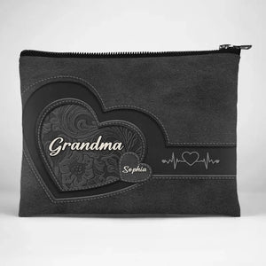 Devenir grand-mère, c'est merveilleux ! Trousse de maquillage personnalisée pour la famille ! Cadeau pour maman et grand-mère