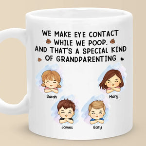 Le véritable amour, c'est parler par le regard ! Mug personnalisé pour la famille ! Cadeau pour les membres de la famille