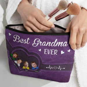 Photo personnalisée « Vous êtes assez bien » - Trousse de maquillage personnalisée pour la famille - Cadeau pour maman, grand-mère