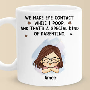 Le véritable amour, c'est parler par le regard ! Mug personnalisé pour la famille ! Cadeau pour les membres de la famille