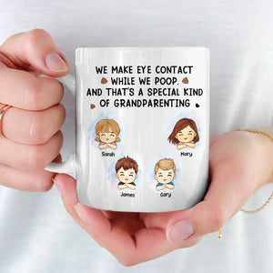 Le véritable amour, c'est parler par le regard ! Mug personnalisé pour la famille ! Cadeau pour les membres de la famille