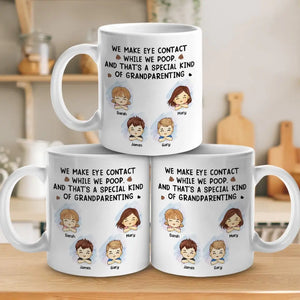 Le véritable amour, c'est parler par le regard ! Mug personnalisé pour la famille ! Cadeau pour les membres de la famille