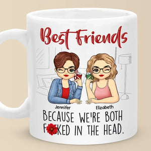 Le bonheur nous va bien - Mug personnalisé Bestie - Cadeau pour meilleures amies, meilleures amies, sœurs