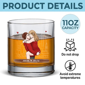 Votre verre de whisky vous aime - Verre à whisky personnalisé pour couple - Cadeau pour mari et femme, anniversaire