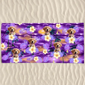 Mode vacances photo personnalisé activé - Chien
Serviette de plage personnalisée avec chat - Cadeau de vacances d'été, cadeau d'anniversaire pour les propriétaires d'animaux et les amoureux des animaux