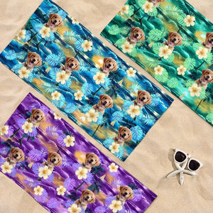 Mode vacances photo personnalisé activé - Chien
Serviette de plage personnalisée avec chat - Cadeau de vacances d'été, cadeau d'anniversaire pour les propriétaires d'animaux et les amoureux des animaux