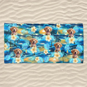 Mode vacances photo personnalisé activé - Chien
Serviette de plage personnalisée avec chat - Cadeau de vacances d'été, cadeau d'anniversaire pour les propriétaires d'animaux et les amoureux des animaux