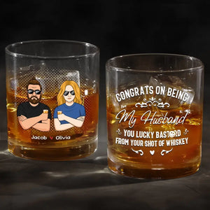 Je suis toujours ton verre de whisky - Verre à whisky personnalisé pour couple - Cadeau pour mari et femme, anniversaire