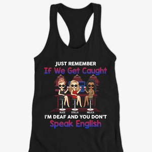 Quand nous sommes ensemble, qui savait ? Débardeur dos nageur personnalisé, t-shirt, cadeau pour meilleures amies, meilleures amies, sœurs