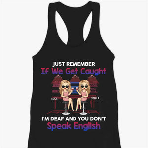 Quand nous sommes ensemble, qui savait ? Débardeur dos nageur personnalisé, t-shirt, cadeau pour meilleures amies, meilleures amies, sœurs