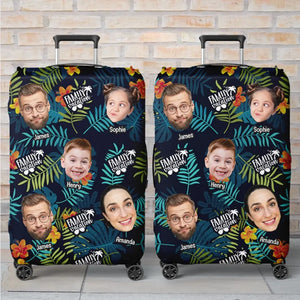 Housse de bagage personnalisée pour les familles qui voyagent ensemble et restent ensemble - Cadeau de vacances d'été pour les membres de la famille
