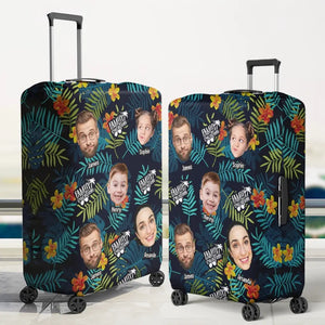 Housse de bagage personnalisée pour les familles qui voyagent ensemble et restent ensemble - Cadeau de vacances d'été pour les membres de la famille