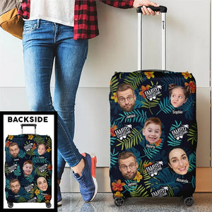 Housse de bagage personnalisée pour les familles qui voyagent ensemble et restent ensemble - Cadeau de vacances d'été pour les membres de la famille