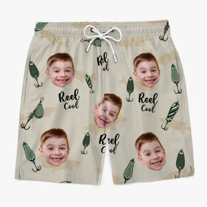 Short de plage hawaïen tropical personnalisé pour homme - Cadeau de vacances d'été pour papa et grand-père