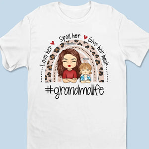 Aimez-les, gâtez-les, rendez-leur la pareille ! T-shirt, sweat à capuche, sweat-shirt unisexe personnalisé pour la famille - Cadeau pour maman, grand-mère