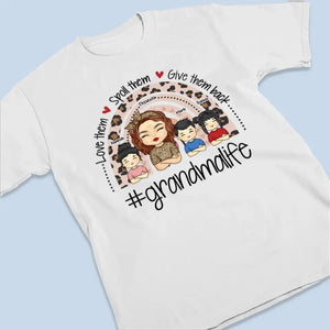Aimez-les, gâtez-les, rendez-leur la pareille ! T-shirt, sweat à capuche, sweat-shirt unisexe personnalisé pour la famille - Cadeau pour maman, grand-mère