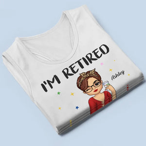 Ma retraite commence aujourd'hui - Débardeur dos nageur personnalisé - Appréciation, cadeau de retraite pour collègues, amis de travail, collègues