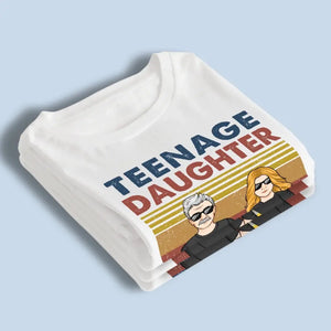 T-shirt, sweat à capuche et sweat-shirt unisexe personnalisé pour la famille, fille adolescente survivante, cadeau pour papa