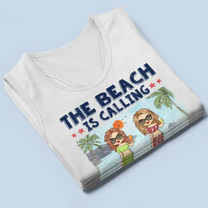 La plage t'appelle - Débardeur dos nageur personnalisé pour meilleure amie - Cadeau pour meilleures amies, meilleures amies, sœurs