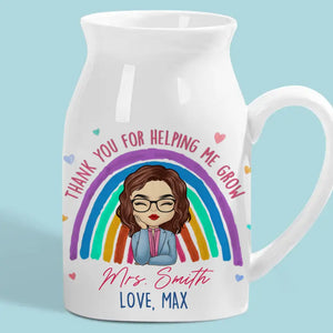 Tu es mon meilleur professeur - Vase à fleurs personnalisé pour décoration d'intérieur - Cadeau pour professeur