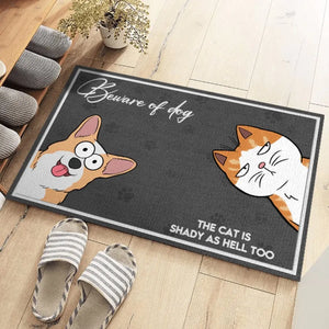 Notre amour est parfait - Tapis décoratif personnalisé pour chien et chat - Cadeau de pendaison de crémaillère pour les amoureux des animaux