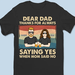 Les femmes confiantes sont élevées par des pères aimants - T-shirt, sweat à capuche et sweat-shirt unisexe personnalisé pour la famille - Cadeau pour papa