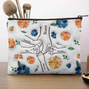 Nous t'aimons plus que tu ne le sauras jamais - Trousse de maquillage personnalisée pour la famille - Cadeau pour maman, grand-mère