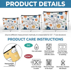 Nous t'aimons plus que tu ne le sauras jamais - Trousse de maquillage personnalisée pour la famille - Cadeau pour maman, grand-mère