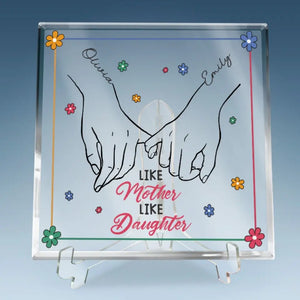 Tu es mon chef-d'œuvre éternel - Plaque acrylique carrée personnalisée pour la famille - Cadeau pour maman, fille