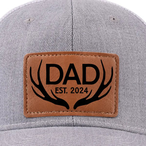 Papa, tu as toujours été mon héros - Chapeau personnalisé en cuir avec patch - Cadeau pour papa, grand-père