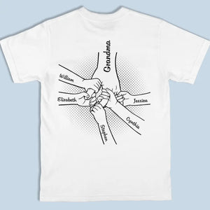 One Of The Sweetest Words I Have Ever Heard Is Nana - Family Personalized Custom Back And Front Printed Unisex T-shirt - Gift For Mom, Grandma
