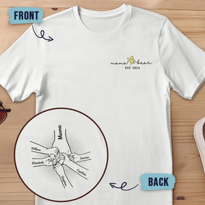 La maternité est la plus belle chose - T-shirt unisexe personnalisé imprimé recto verso - Cadeau pour maman et grand-mère