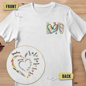 La maternité est un cadeau glorieux - T-shirt unisexe personnalisé imprimé recto verso - Cadeau pour maman et grand-mère