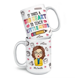 Façonner les esprits, inspirer l'avenir - Mug personnalisé 3D à effet gonflé pour enseignant - Cadeau pour enseignant