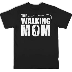 T-shirt unisexe personnalisé « The Walking Dad » avec imprimé chien, dos et devant – Cadeau pour les propriétaires et les amoureux des animaux