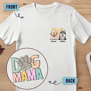 Le chien est le dieu de l'ébat ! T-shirt unisexe personnalisé avec imprimé recto verso et verso. Cadeau pour les propriétaires et les amoureux des animaux.