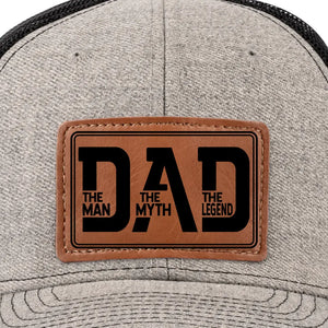 L'amour d'un père est éternel - Chapeau familial en cuir - Cadeau pour papa