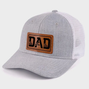 L'amour d'un père est éternel - Chapeau familial en cuir - Cadeau pour papa