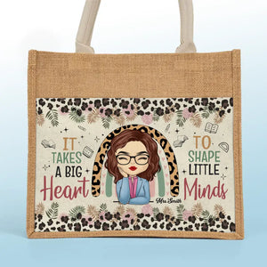 Parfois, on oublie qu'on est génial - Sacs fourre-tout personnalisés pour enseignants, sacs fourre-tout en jute, sacs de plage - Cadeau pour enseignants